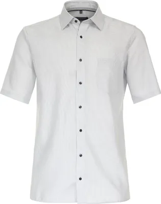 Produktbild von CASAMODA Herren Businesshemd Kurzarm Kent Comfort-Fit Silbergrau 48
