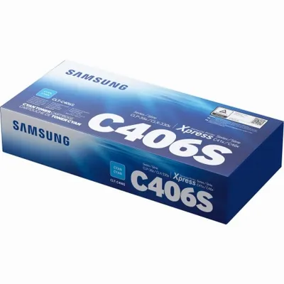 Zdjęcie produktu dla Samsung Oryginalny błękitny toner CLT-C406S, 1000 stron(y), Cyjan, 1 szt.