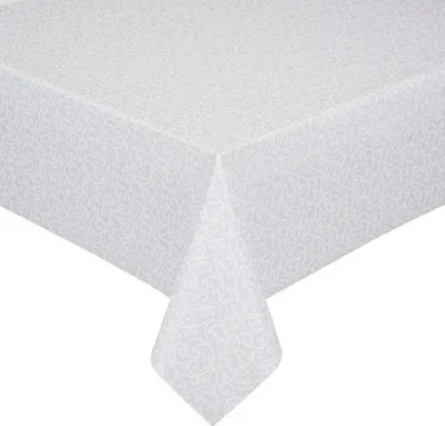 Produktbild von Tischdecke Barock silber-weiß 80 x 80 cm