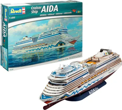 Produktbild von Revell AIDA, Passagierschiff-Modell, Montagesatz, 1:400, AIDA, Unisex, Kunststoff