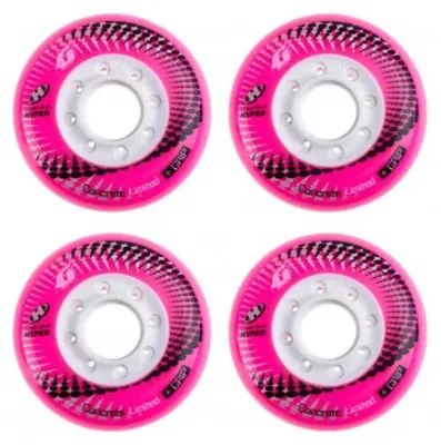 Produktbild von Hyper Wheels Concrete +Grip Limited Performance Outdoor 4er Set Rollen - 72mm / 84 A fluo pink