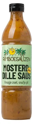 Obrázok produktu pre Rimboe Mosterd Dille Sauce 500 ml – Pikantná horčicová kôprová omáčka, krémová a aromatická