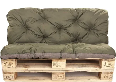 Obrázok produktu pre Sedáky na paletové sedenie | Záhradný podsedák na paletové sedák 120x80 / operadlo 120x40cm zelený | Podsedák na paletové | Poduška  na podlahu