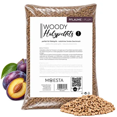 Produktbild von MOESTA WOODY Grillpellets Pflaume, 5 kg