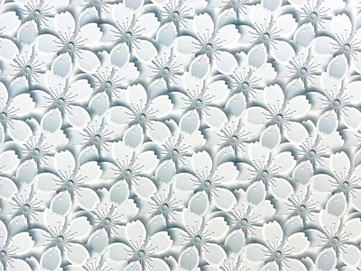 Produktbild von Klebefolie Möbel 45x50 cm - Weiß Blumen 3D - Möbelfolie selbstklebend in Deko-Stil - Folie für Möbel zur einfachen Renovierung von Türen, Tischen und Regalen - Klebefolie dekorativ und abwaschbar