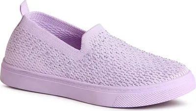 Produktbild von topschuhe24 Damen Glitzer Halbschuhe Light Slipper, Farbe:Lila, Größe:38 EU