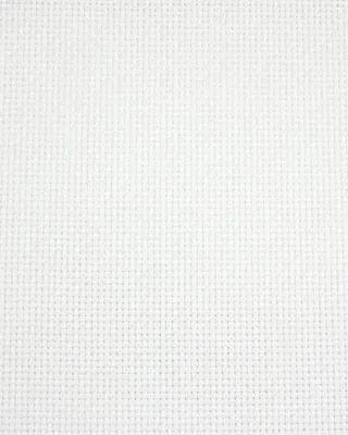 Zdjęcie produktu dla Permin Precut, 14-nitkowa tkanina Aida 357, kolor 00 (biały), tkanina do haftu krzyżykowego, 43 x 50 cm