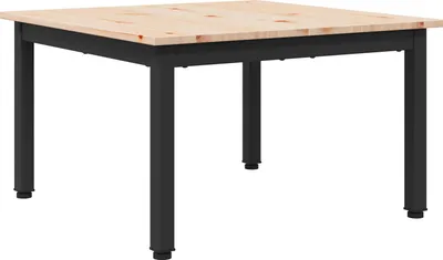 Obrázok produktu pre vidaXL Konferenčný stolík prírodný 60 x 60 x 36 cm z masívneho borovicového dreva