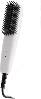 Image de INF Mini Brosse Lissante Portable - Ionique, Utilisation Sèche et Humide Blanc