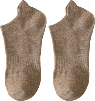 Produktbild von 1 Paar Herrensocken, niedrig geschnitten, geruchsneutral, flach, einfarbig, hohe Elastizität, rutschfest, atmungsaktiv, weich, schweißabsorbierend, einlaufsicher, Sport-Baumwollsocken