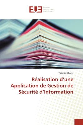 Produktbild von Réalisation d'une Application de Gestion de Sécurité d'Information