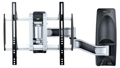 Produktbild von StarTech.com Schwenkbare TV Wandhalterung, Eck VESA Fernseher Schwenkarm - Befestigungskit (Wandmontage, 2 vertikale Haltebügel)