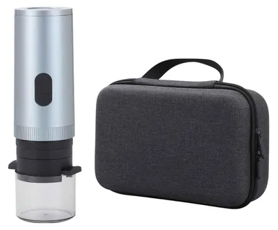 Immagine prodotto di Macchina da caffè a capsule portatile senza fili Zimilo, mini macchina per caffè espresso, montalatte 3 in 1, semiautomatica, funzione thermos, argento