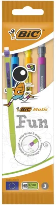 Obrázok produktu pre Mechanická ceruzka BIC Matic Fun HB, 3 kusy