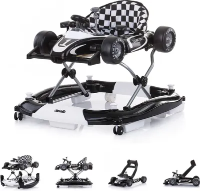 Image de CHIPOLINO Trotteur interactif Car Racer 4in1 Noir+Blanc
