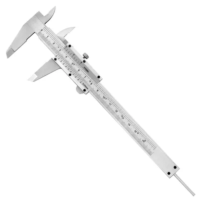 Imagen del producto de Calibrador de alta precisión, 150 mm, precisión de 0,05 mm, con tornillo de ajuste, herramienta de medición