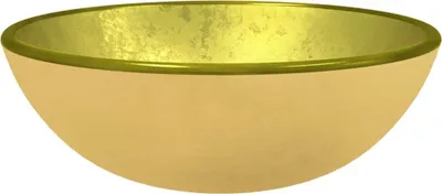 Image de vidaXL Lavabo en verre trempé 35x12 cm Golden