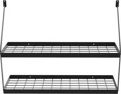 Produktbild von Famanu Küchenregal mit 12 Haken - Schwarz