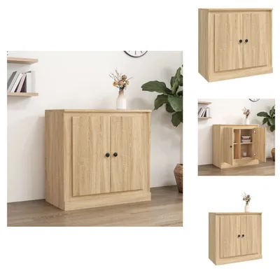 Imagen del producto de vidaXL Mueble aparador Sonoma, roble, 70x35,5x67,5 cm, material de madera - Aparadores