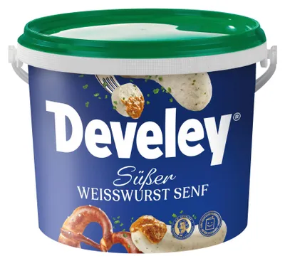 Image de Moutarde originale pour saucisses blanches de Munich Develey 5000g