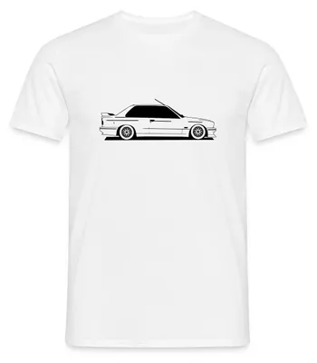 Produktbild von Spreadshirt E30 Auto Classic Oldtimer Fan Männer T-Shirt, L, Weiß