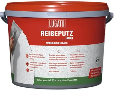Produktbild von Lugato Weisses Haus Reibeputz Innen 2 mm Körnung 20 kg