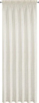 Image de EUROFIRANY | Rideau - Rideau en filet - Rideau décoratif - 140 x 270 cm - crème - Cordon coulissant - Store - Rideau - Décoration