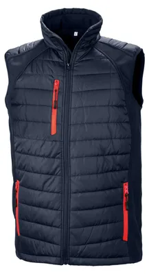 Immagine prodotto di Result Genuine Recycled - Gilet imbottito "Compass" da uomo FK2533 (M) (blu navy/rosso)