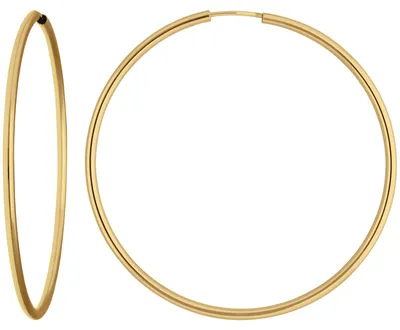 Paar-Ohrringe-Creolen-rund-schlicht-aus-585-Gelbgold-48x1-7mm
