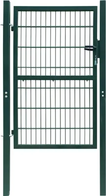 Image de vidaXL Portail de clôture acier 106x248 cm vert