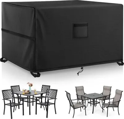 Produktbild von Gartenmöbelabdeckung, 150 x 90 x 75 cm, wasserdicht, 420D Oxford-Gewebe, Rattanmöbelabdeckung, winddicht, UV-Schutz