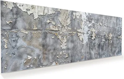 Produktbild von Glasbild 150x60cm in XXL für Wohnzimmer, Schlafzimmer Motiv Abblätternde Wand