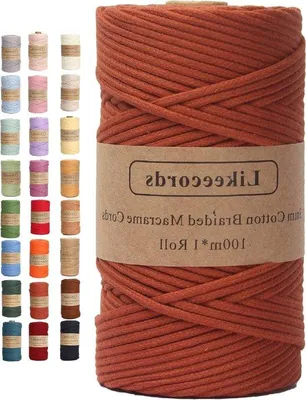 Obrázek produktu pro Makramé šňůra 3 mm x 100 m z přírodního hedvábí na šátky a dekorace