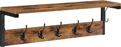 Produktbild von Famanu Wandgarderobe mit Ablageflächen - 70 x 15 x 25 cm