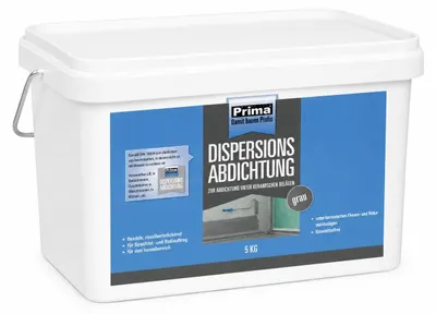Obrázek produktu pro Prima Dispersionsabdichtung, šedá barva, 5 kg – pro spolehlivé utěsnění pod dlaždice