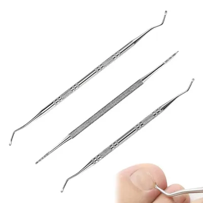 Immagine prodotto di Set da manicure e pedicure: spingipelle e lima per unghie (confezione da 3)