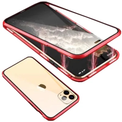 Image de Étui pour Apple iPhone 15 Plus : coque 360° magnétique en verre et métal