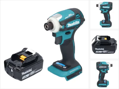 Produktbild von Makita DTD 172 F1 Akku Schlagschrauber 18 V 180 Nm 1/4" Brushless + 1x Akku 3,0 Ah - ohne Ladegerät