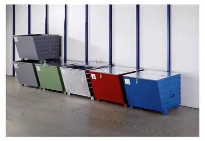 Produktbild von Stapelkipper 0,3 m³ | BxTxH 800x600x600 mm | Traglast 500 kg | 3-fach stapelbar | Gewicht 55 kg