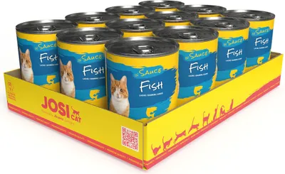 Produktbild von JosiCat Fish in Sauce 12 x 415g Dosen