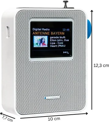 Produktbild von Blaupunkt Steckdosenradio mit Bluetooth und DAB+, Weiß, Farbdisplay