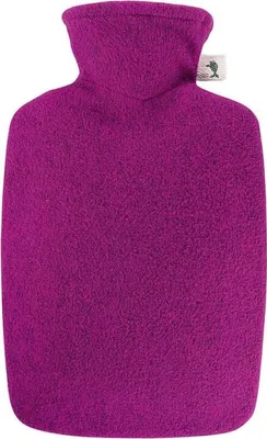 Produktbild von Wärmflasche 1,8L mit Strickbezug, Bettflasche, Wärmekissen, Himbeere
