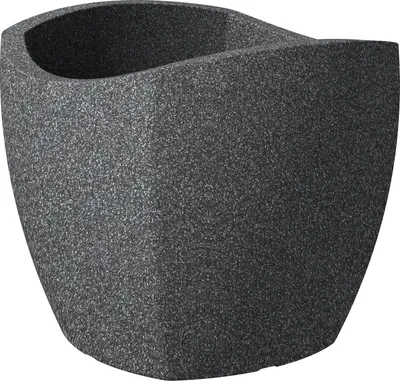 Produktbild von Scheurich 256/40 Übertopf Wave Globe Cubo Schwarz Granit - 39,4 cm x 39,4 cm x 35,5 cm; 55360