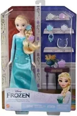 Produktbild von Disney Frozen Elsa Puppe Getting Ready Modepuppe mit Zubehör Mattel NEU