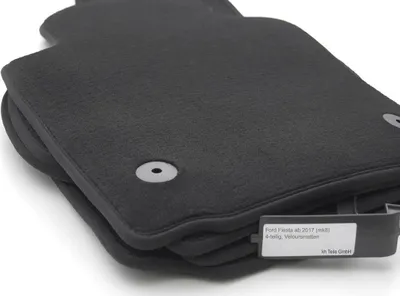 Produktbild von NEU Fußmatten für Ford Fiesta mk8 / ST Velour Automatte  Schwarz