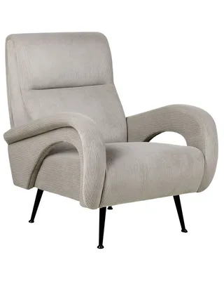 Produktbild von BELIANI Sessel Grau aus Cord mit Schwarzen Beinen Retro Stil Design für Wohnzimmer Schlafzimmer Flur