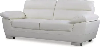 Immagine prodotto di Divano in pelle / PVC rigenerato "DALLAS" - 3 posti - Bianco