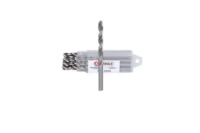 Produktbild von KS Tools 330.2055, Bohrer, Spiralbohrer-Bit, Drehung der rechten Hand, 5,5 mm, 93 mm, Metall, Kunststoff, Holz