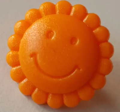 Produktbild von Snaps Druckknopf-Set Sonnenblume Smiley in verschiedenen Farben : 25er Pack B40 Orange Packungsgröße: 25er Pack Snaps-Farben: B40 Orange