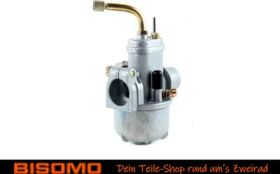 Produktbild von BING Tuning Vergaser 14mm Kaltstartautomatik + Sport Luftfilter 15-19mm für Hercules Puch Zündapp Kreidler KTM DKW Mofa Moped Mokick